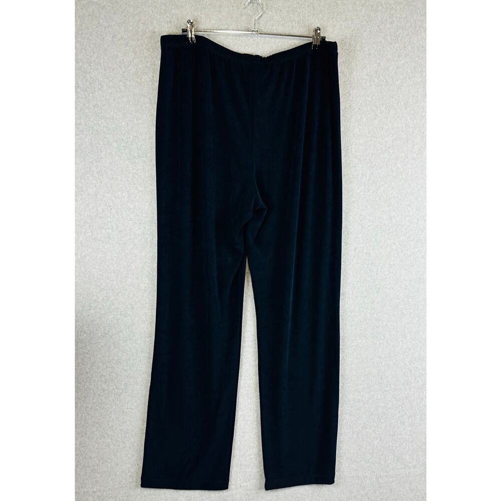 Chico's Travelers‎ Womans Sz 3T 16/18 Tall Palazzo Pants Stretch Comfort Blue - Picture 6 of 8